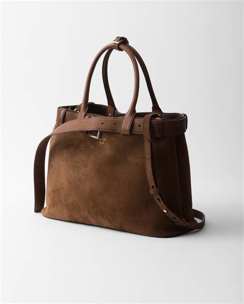 borsa prada scamosciata